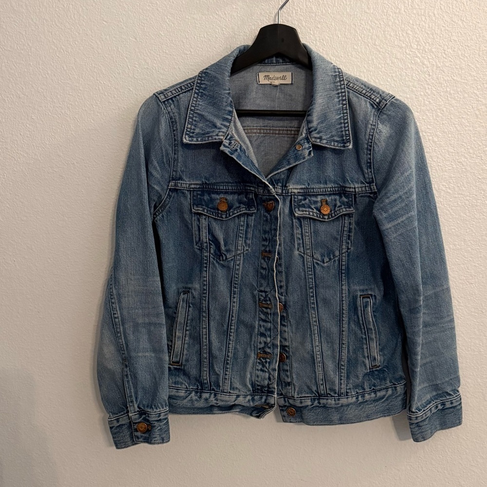 Madewell Blue Denim Jacket 100% Corron size M